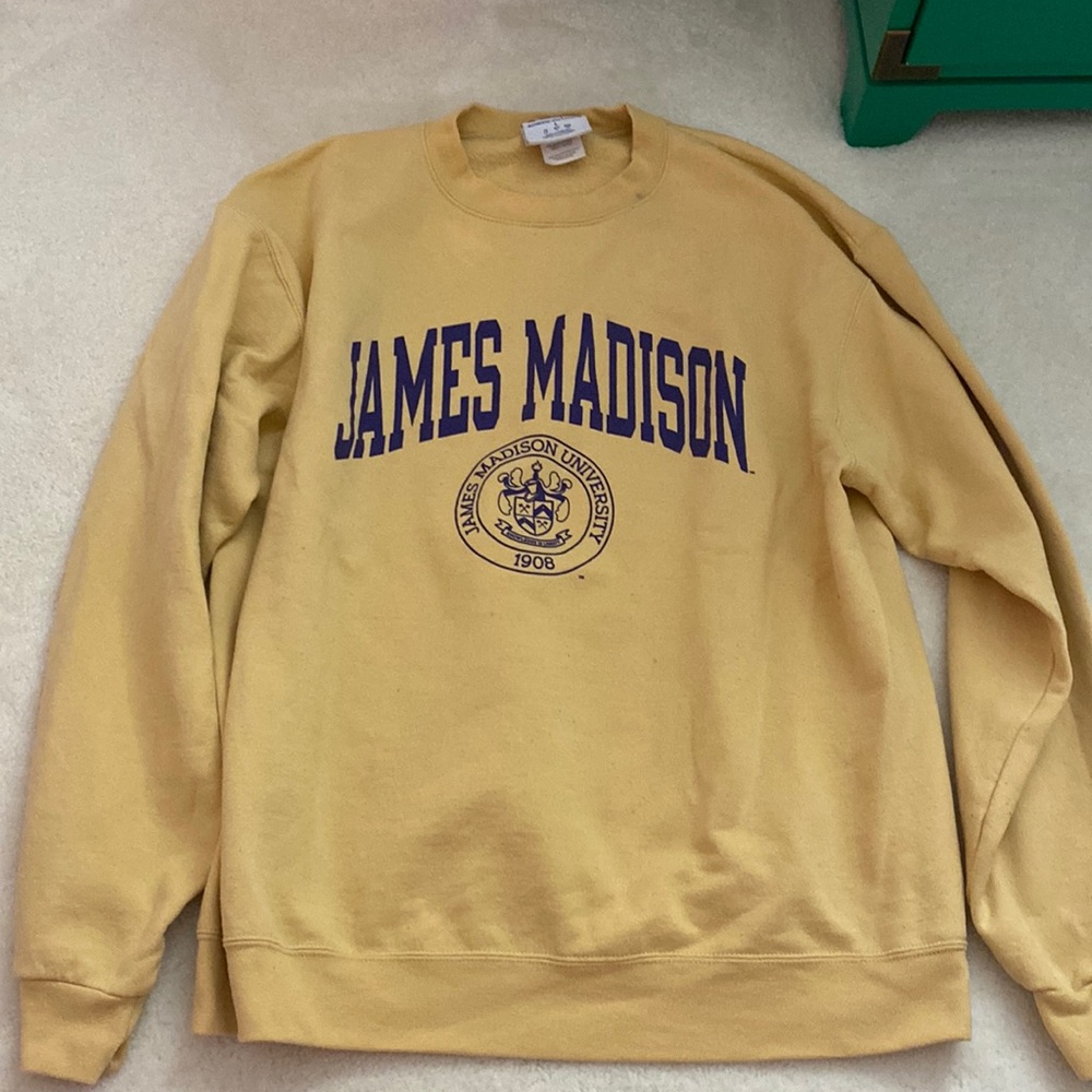 Yellow James Madison Crewneck